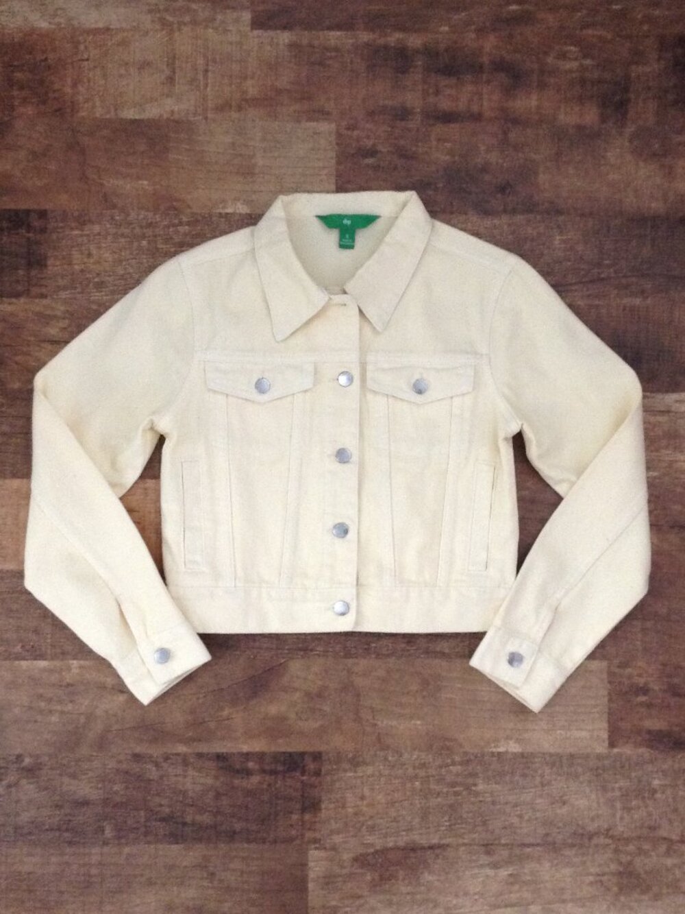 ⭐DIP DENIM JACKET in Light Yellow, size S⭐